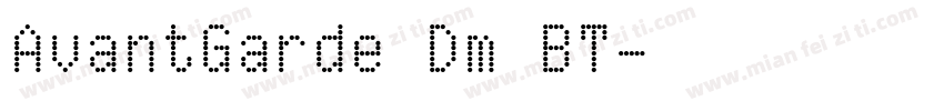 AvantGarde Dm BT字体转换